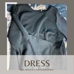 Eloquii Scuba Dress-Black